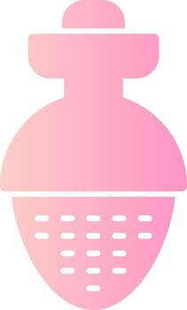 Tea Infuser Solid Multi Gradient Icon vector