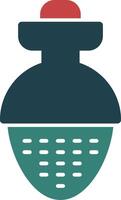 Tea Infuser Glyph Two Color Icon vector