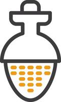 Tea Infuser Line Circle Icon vector