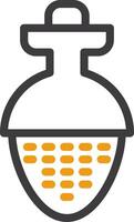 Tea Infuser Line Circle Icon vector