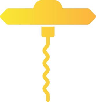 Corkscrew Solid Multi Gradient Icon vector