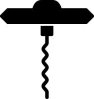 Corkscrew Glyph Icon vector