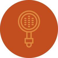 Tea Strainer Line Multi color Icon vector