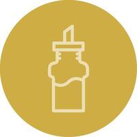 Oil and Vinegar Set Line Multi color Icon vector