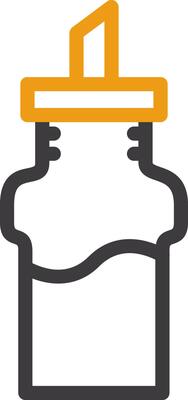 Oil and Vinegar Set Line Circle Icon
