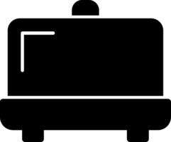 Butter Dish Glyph Icon vector