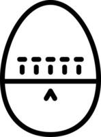 Egg Timer Line Icon vector