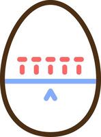Egg Timer Color Filled Icon vector