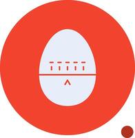 Egg Timer Glyph Shadow Icon vector