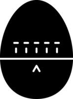 Egg Timer Glyph Icon vector