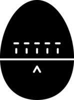 Egg Timer Glyph Icon vector