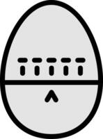 Egg Timer Line Filled Icon vector