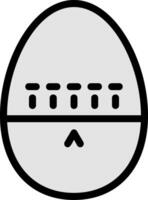 Egg Timer Line Filled Icon vector