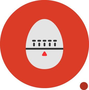 Egg Timer Flat Shadow Icon vector