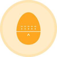 Egg Timer Multicolor Circle Icon vector