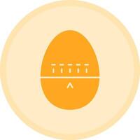 Egg Timer Multicolor Circle Icon vector