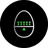 Egg Timer Dual Gradient Circle Icon vector