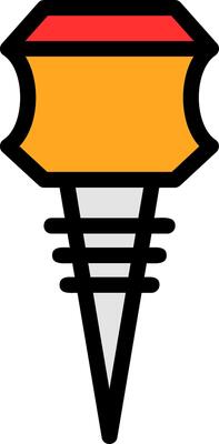 Wine Stopper Line Filled Icon