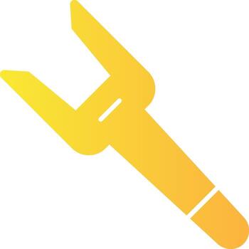 Pickle Fork Solid Multi Gradient Icon vector