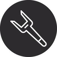 Pickle Fork Inverted Icon vector