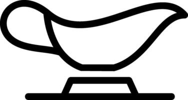 Gravy Boat Line Icon vector