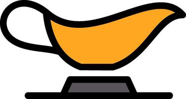 Gravy Boat Line Filled Icon vector