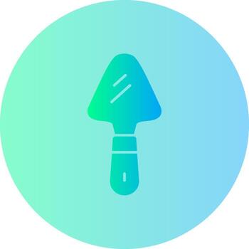 Cake Server Gradient Circle Icon vector