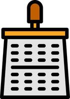Cheese Grater Line Filled Icon vector