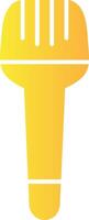 Pastry Brush Solid Multi Gradient Icon vector