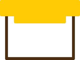 Dough Cutter Yellow Lieanr Circle Icon vector