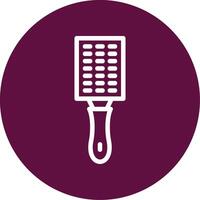 Lemon Zester Outline Circle Icon vector