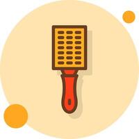 Lemon Zester Filled Shadow Circle Icon vector