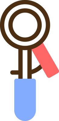 Ice Cream Scoop Color Filled Icon