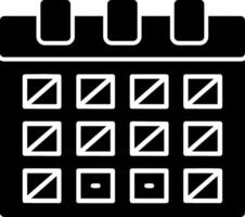 Calendar with event date Glyph Icon vector