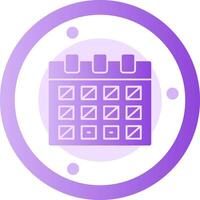 Calendar with event date Glyph Gradient Icon vector
