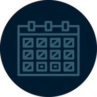 Calendar with event date Line Multi color Icon vector