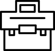 Briefcase Line Icon vector