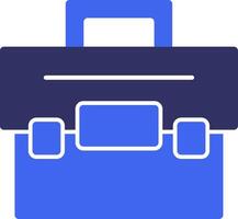 Briefcase Solid Two Color Icon vector