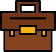 Briefcase Line Filled Icon vector