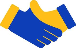 Handshake Flat Two Color Icon vector