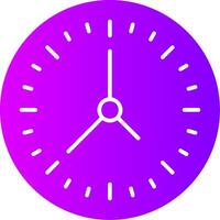 reloj sólido multi degradado icono vector