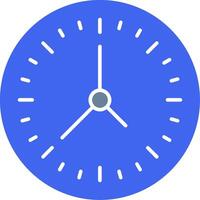 Clock Solid Two Color Icon vector