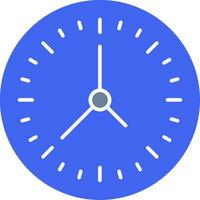 reloj sólido dos color icono vector