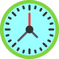 icono de reloj plano vector