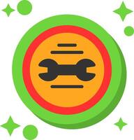 Badge Tailed Color Icon vector