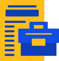 Contract Flat Two Color Icon vector