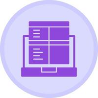 Laptop for online job applications Multicolor Circle Icon vector