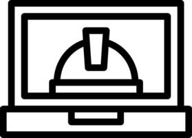 Laptop Line Icon vector