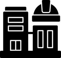 Office Building Glyph Icon vector