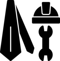 Tie Glyph Icon vector